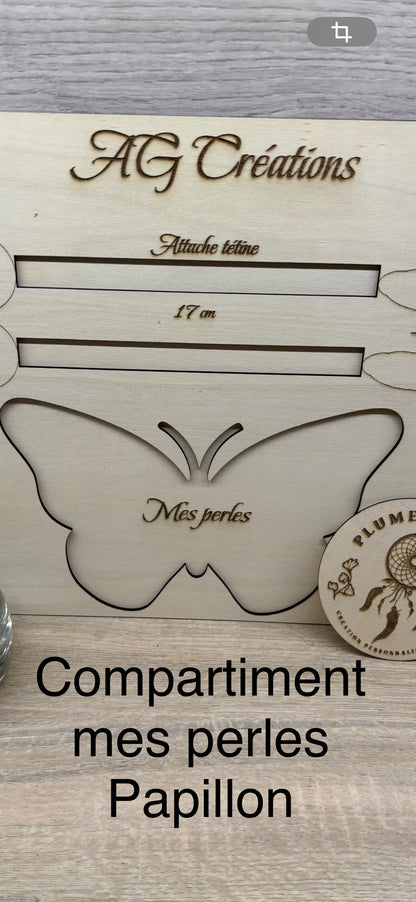 Planche gabarit attache tétine