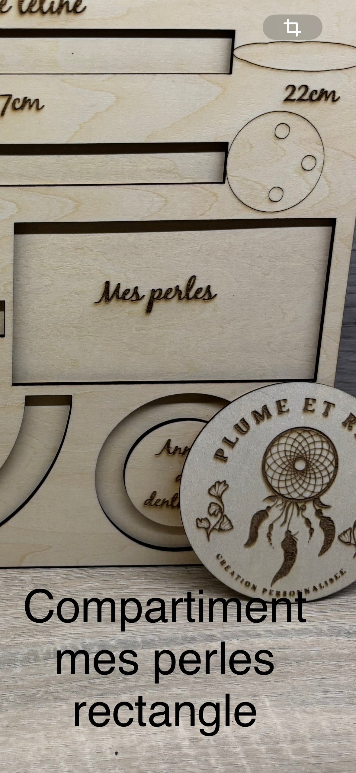 Planche gabarit attache tétine