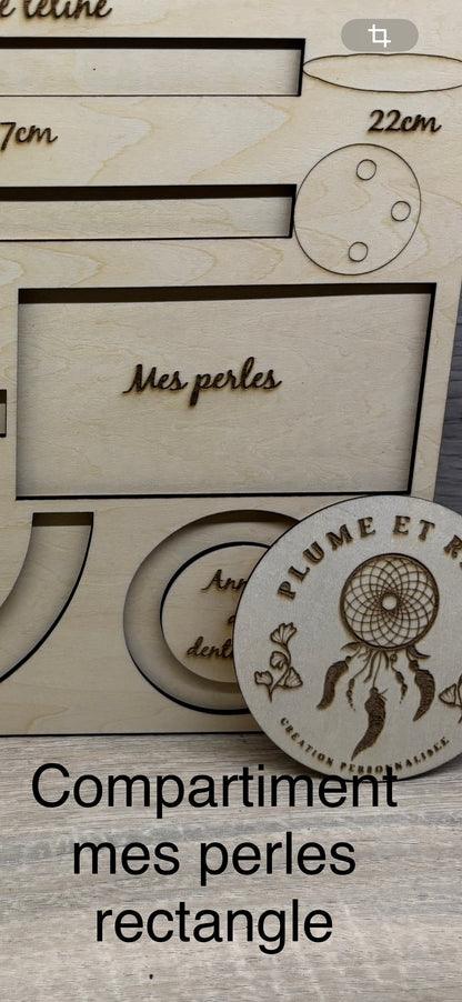 Planche gabarit attache tétine